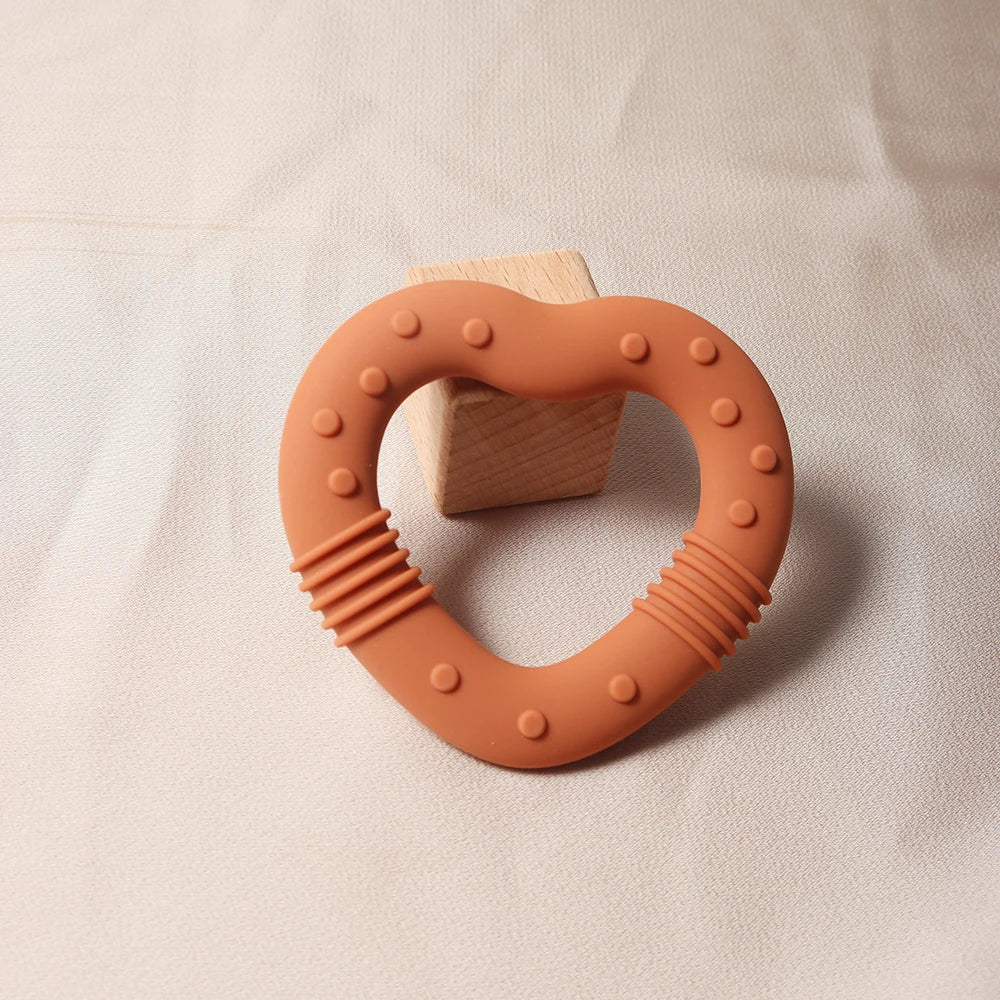 Silicone Heart and Star Teether