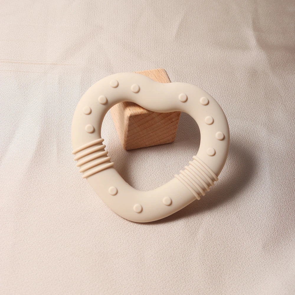 Silicone Heart and Star Teether