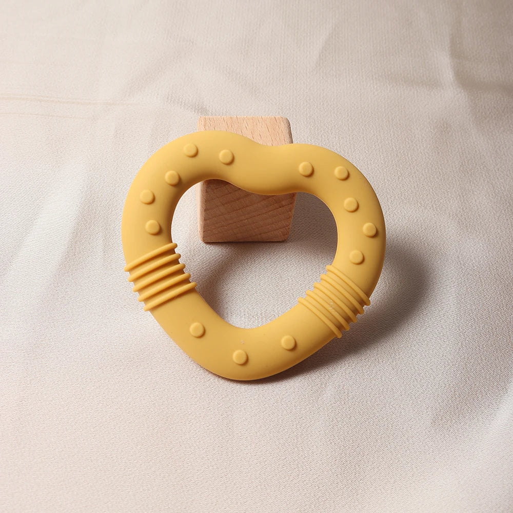 Silicone Heart and Star Teether