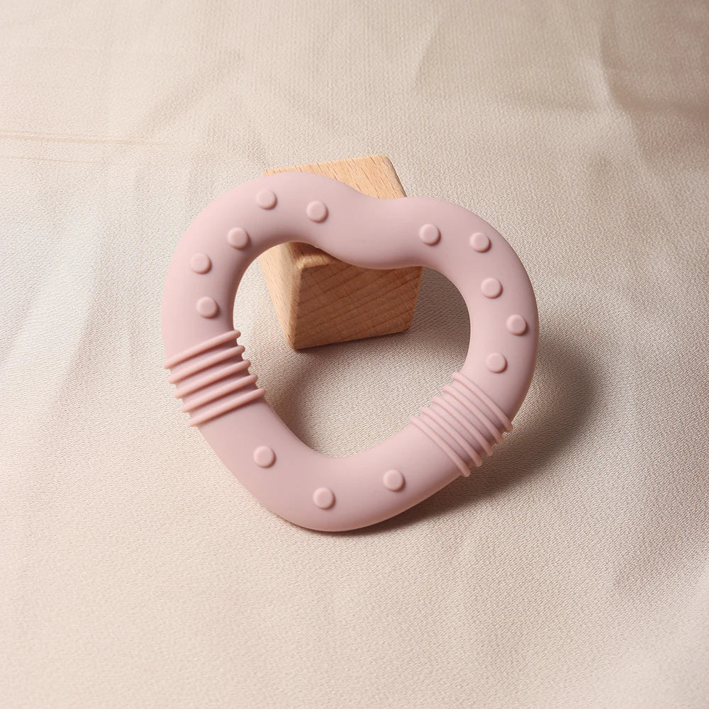 Silicone Heart and Star Teether