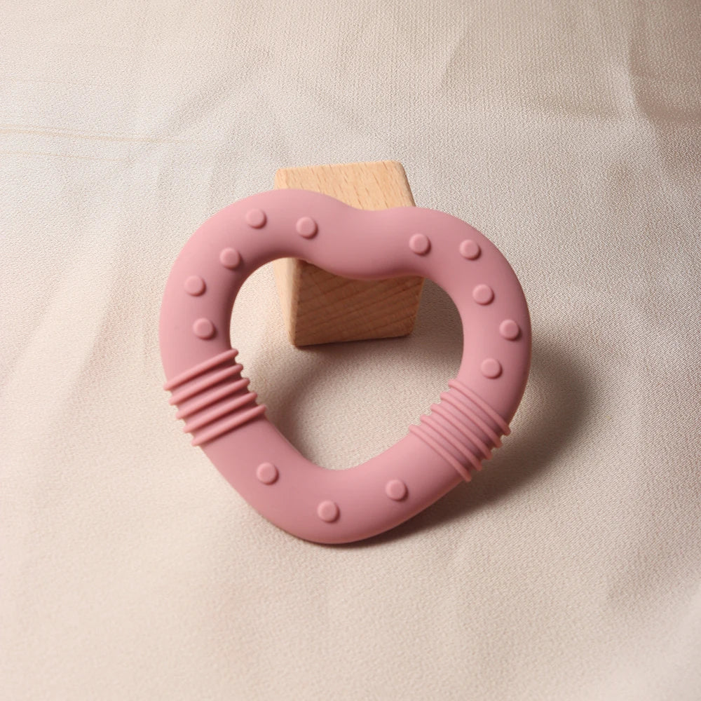 Silicone Heart and Star Teether