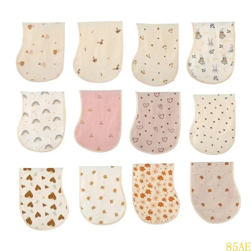 100% Cotton - Muslin Burping Cloths
