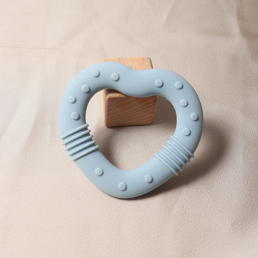 Silicone Heart and Star Teether